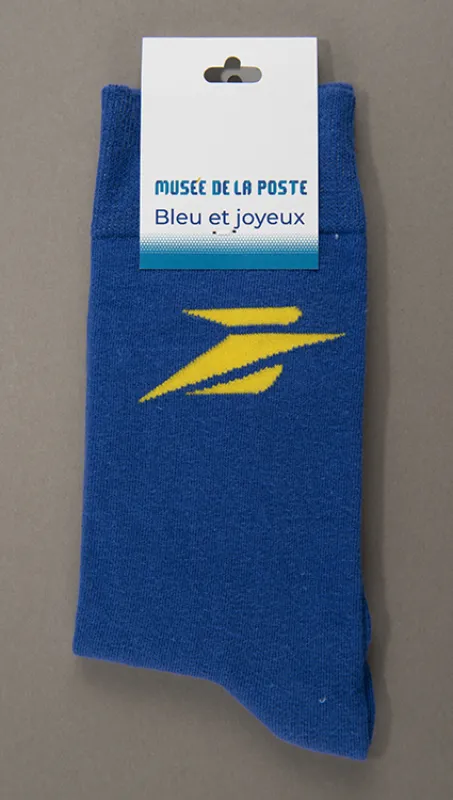 Vue 1 – chaussettes bleues 