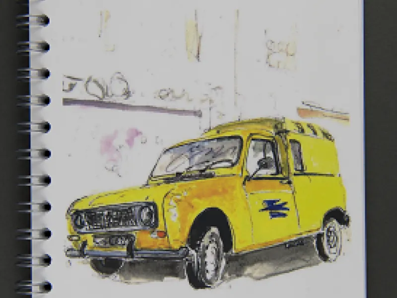 Vue 1 – Petit carnet A6 à spirale 4L