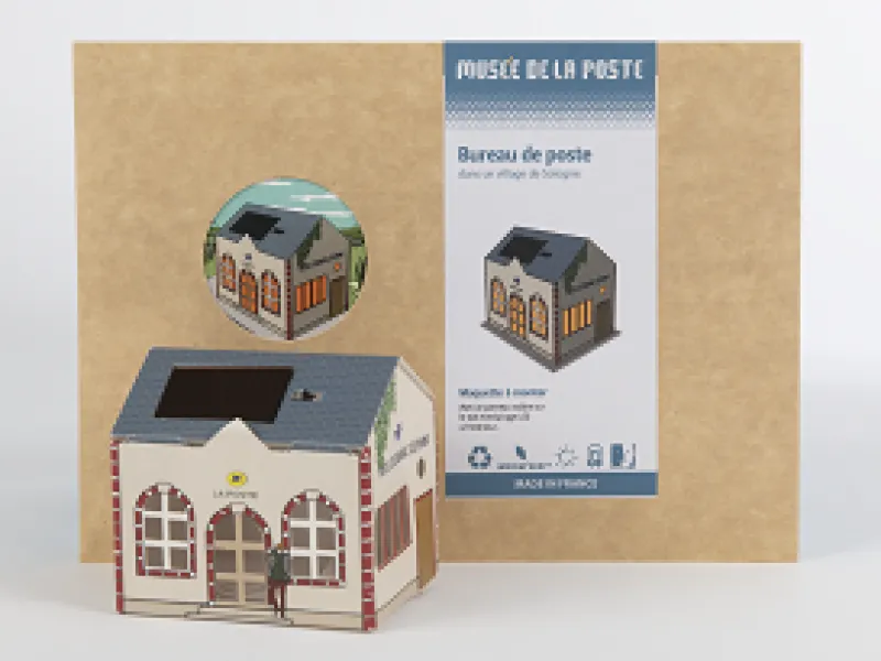 Vue 1 – Veilleuse solaire Bureau de poste rural