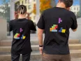 Vue 4 – T-shirt La Poste Tetris 